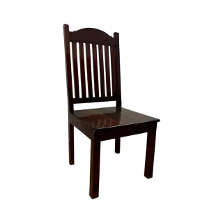 Square Teak Wood 4 Seater Dining Table with Glossy Finish