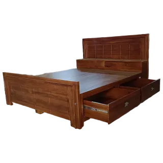 Teak Wood King Size Bed