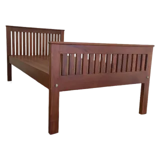 Prison Teak Wood Single Bed