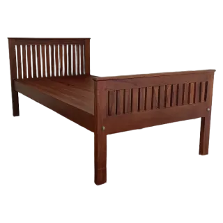Prison Teak Wood Single Bed