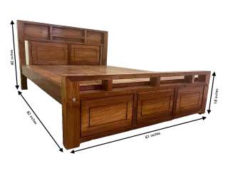 Regal King Size Teak Wood Bed