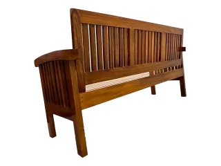 Arc Rest 3 Seater Teak Wood Sofa
