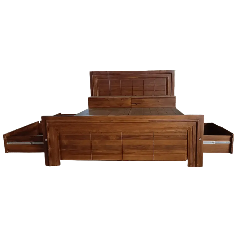 Teak Wood King Size Bed