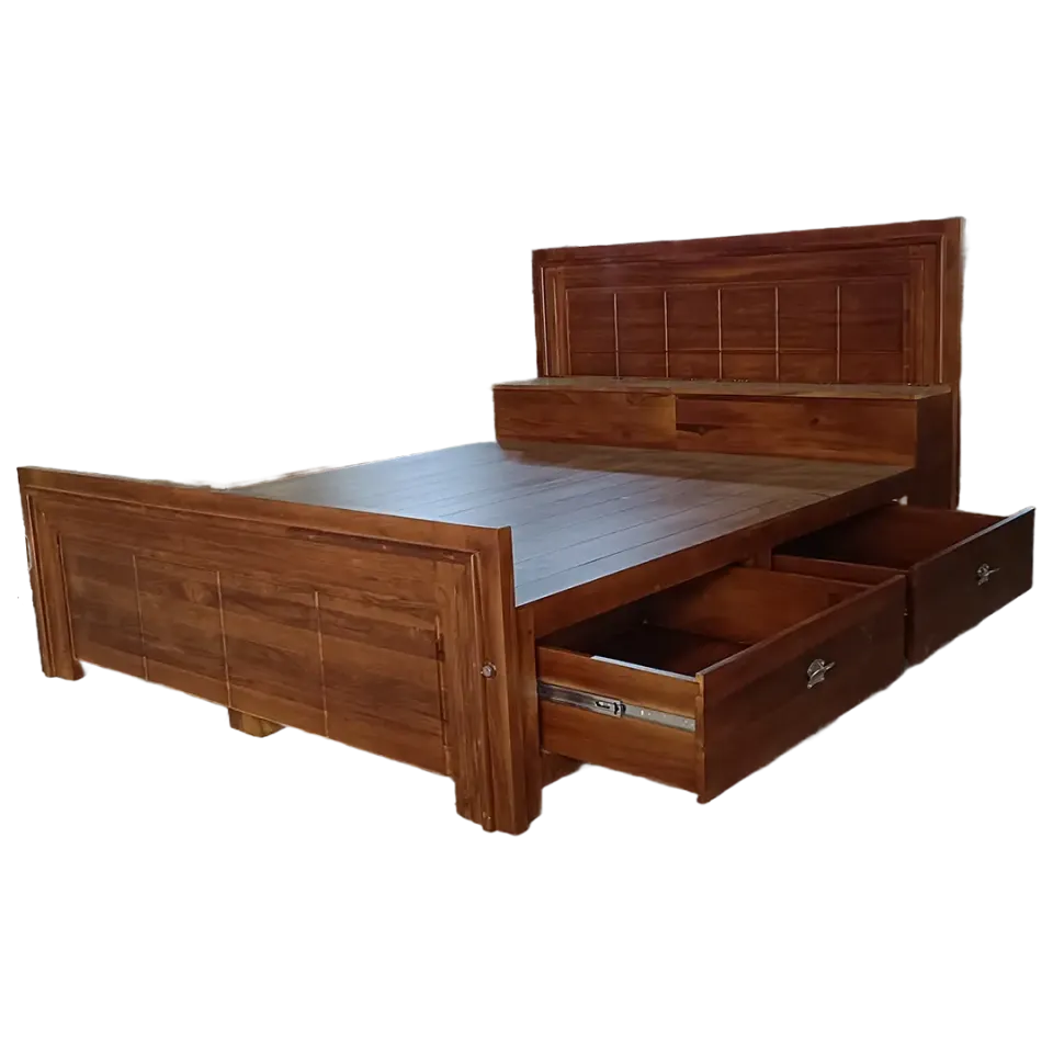 Teak Wood King Size Bed
