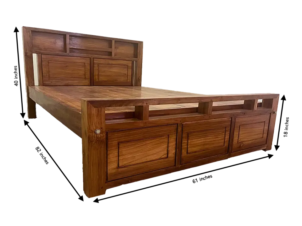 Regal King Size Teak Wood Bed