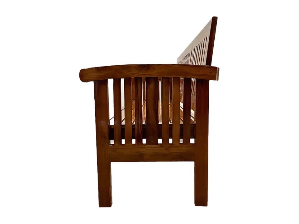 Arc Rest 3 Seater Teak Wood Sofa