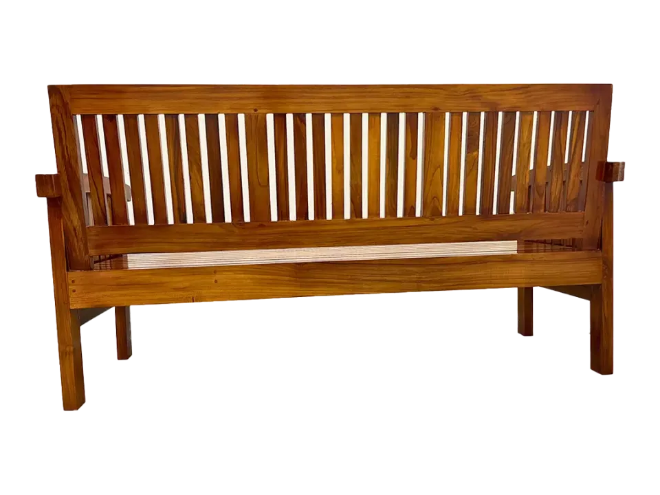 Arc Rest 3 Seater Teak Wood Sofa