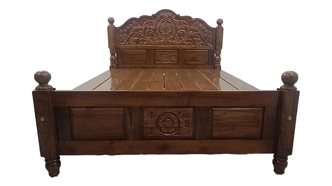 Royal King Size Teak Wood Bed