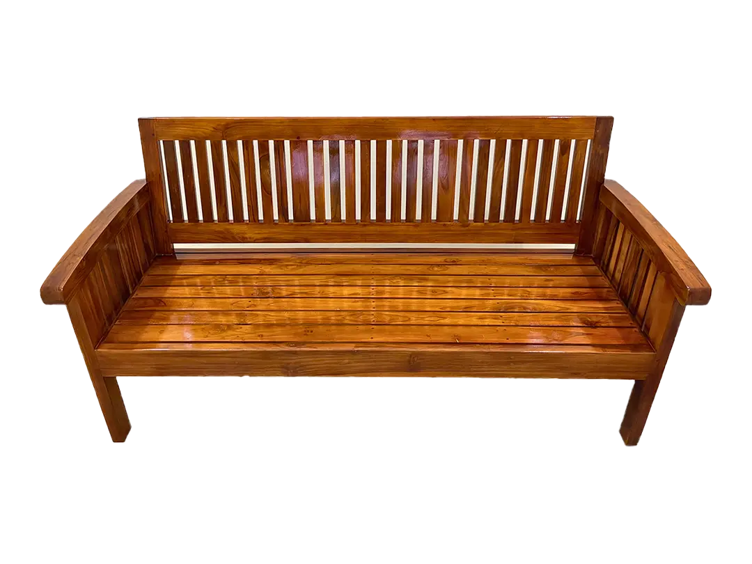 Arc Rest 3 Seater Teak Wood Sofa