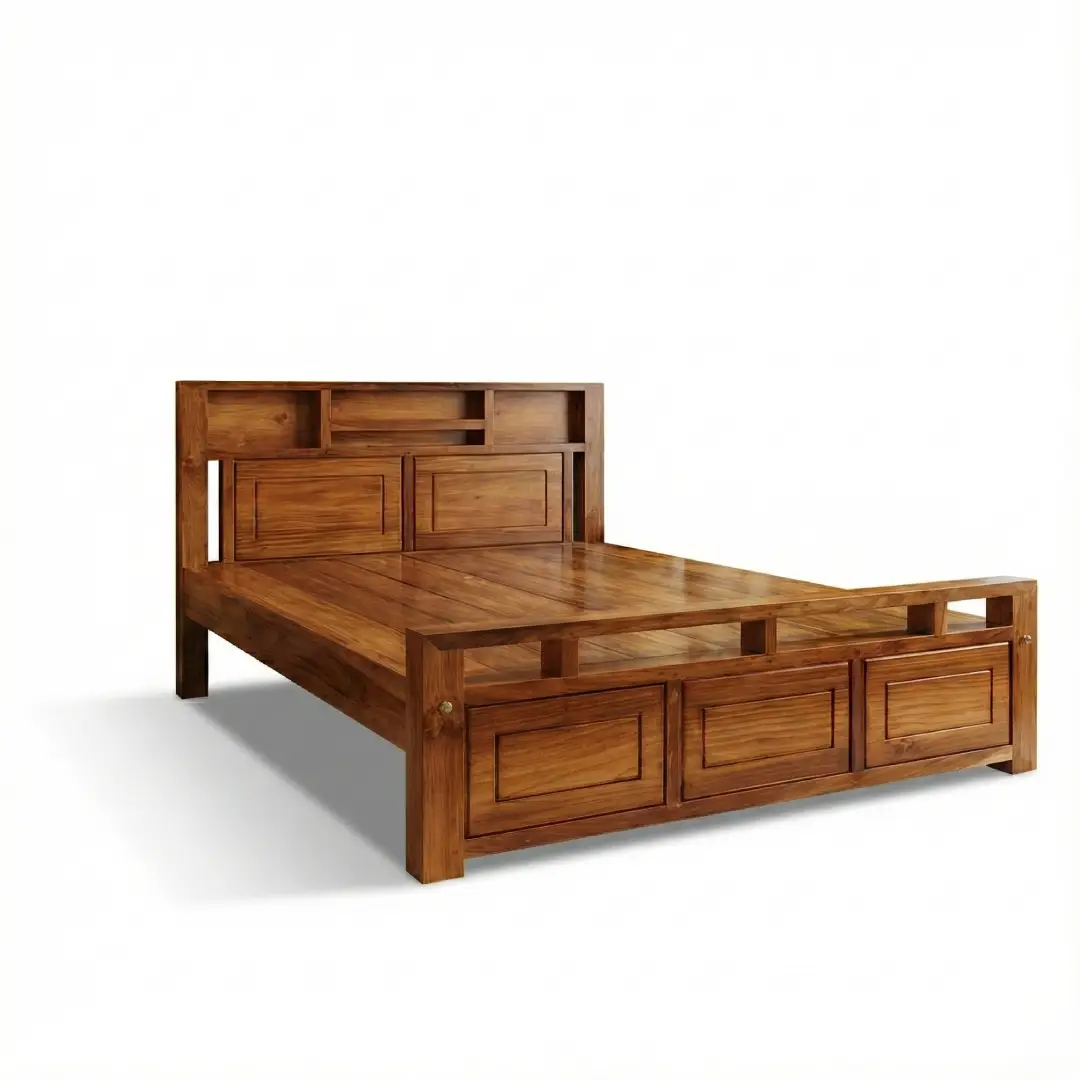Regal King Size Teak Wood Bed