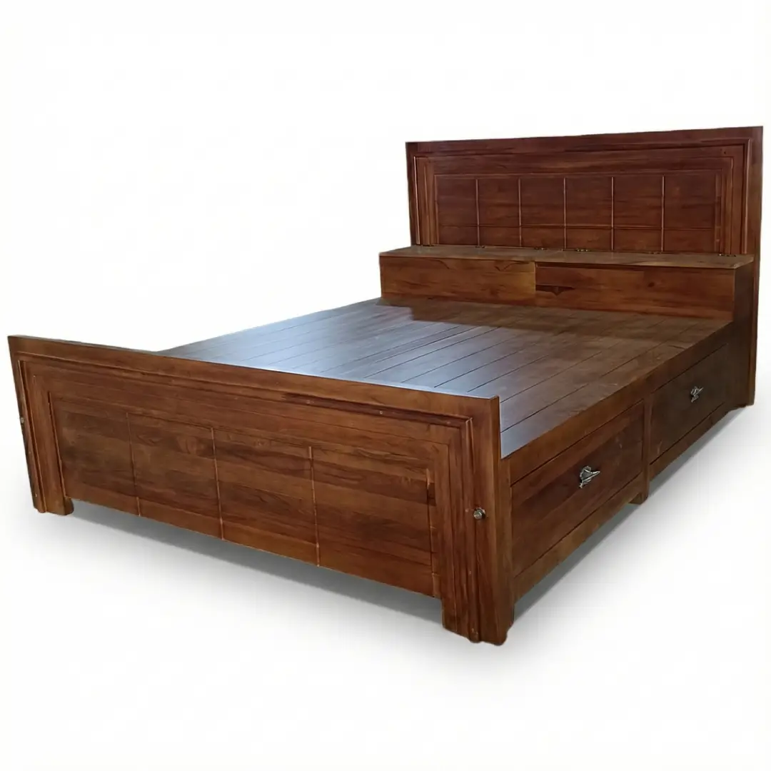 Teak Wood King Size Bed