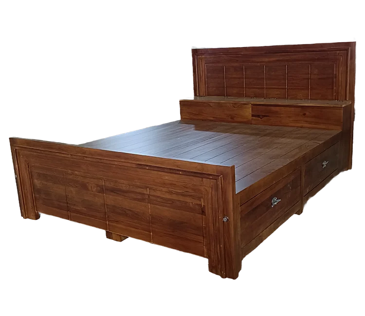Teak Wood King Size Bed