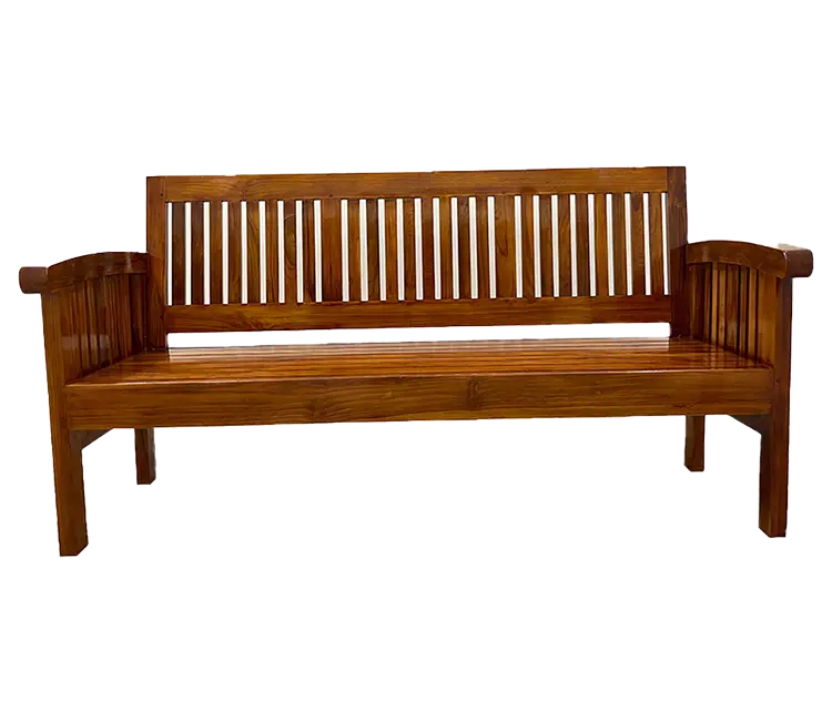 Arc Rest 3 Seater Teak Wood Sofa